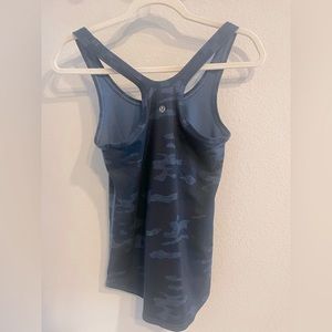 Lululemon Navy Camouflage Racerback Tank Size 4